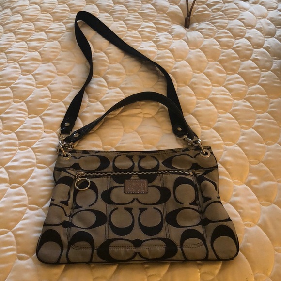 Coach Handbags - COACH MONOGRAM LARGE CROSSBODY